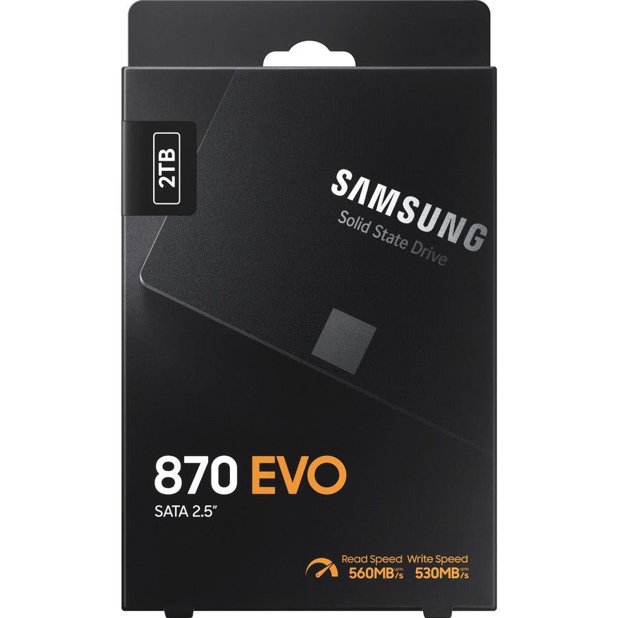 Samsung 870 Evo Series 2.5" 2Tb Sata Iii V-Nand Internal Solid State Drive (Ssd) Mz-77E2T0B/Am