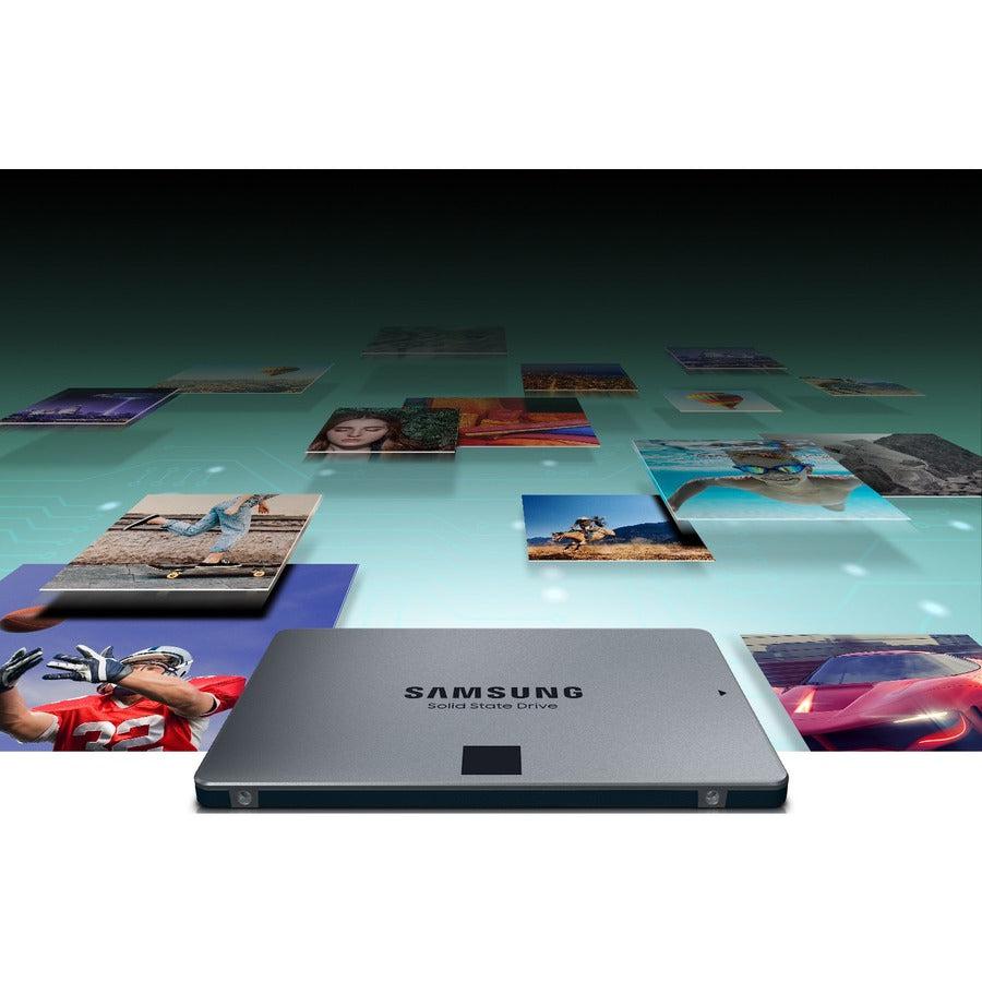 Samsung 870 QVO MZ-77Q1T0B/AM 1 TB Solid State Drive - 2.5 Internal - SATA (SATA/600)"