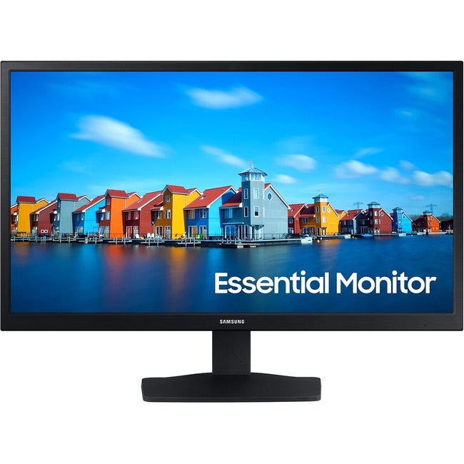 Samsung Essential S22A338NHN 22 Class Full HD LCD Monitor - 16:9 - Black" LS22A338NHNXZA