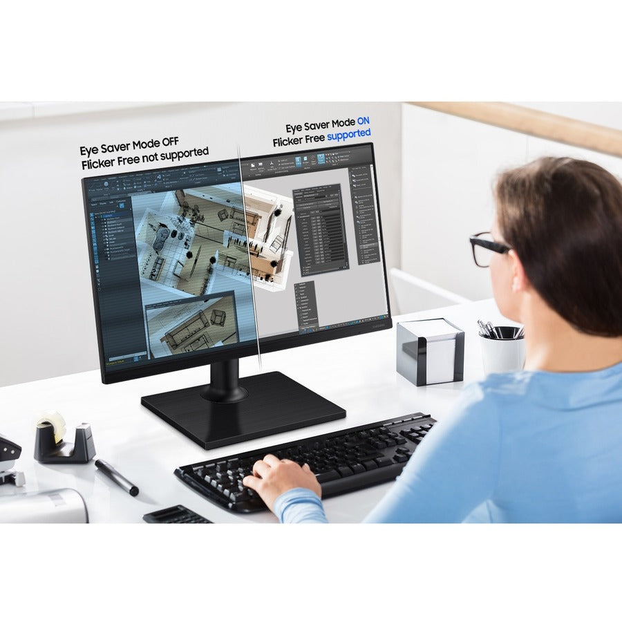 Samsung F22T454FQN 22 Class Full HD LCD Monitor - 16:9 - Black" LF22T454FQNXGO