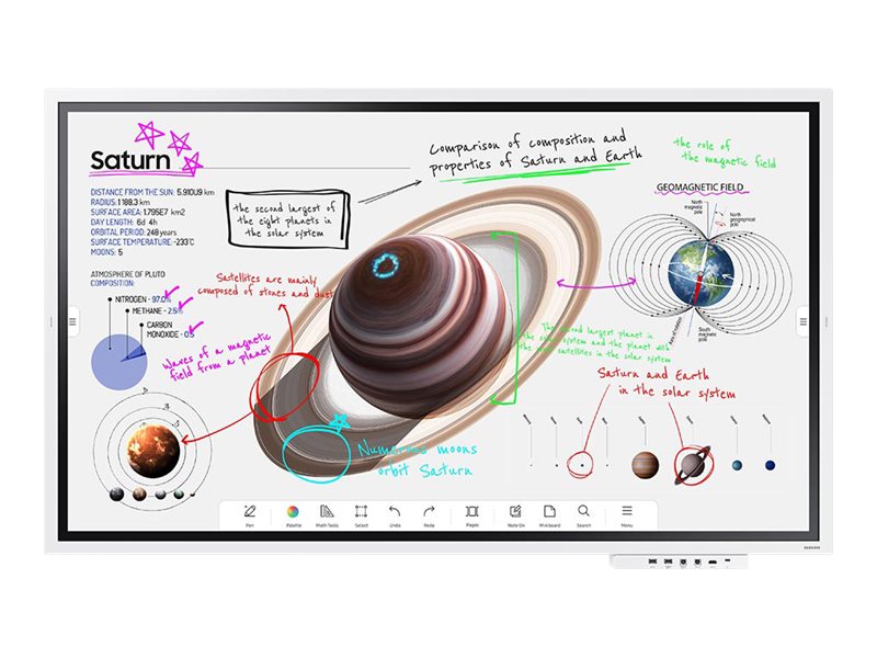 Samsung Flip Pro WM65B - 65 Diagonal Class WMB Series LED-backlit LCD display - education / business - with touchscreen (multi