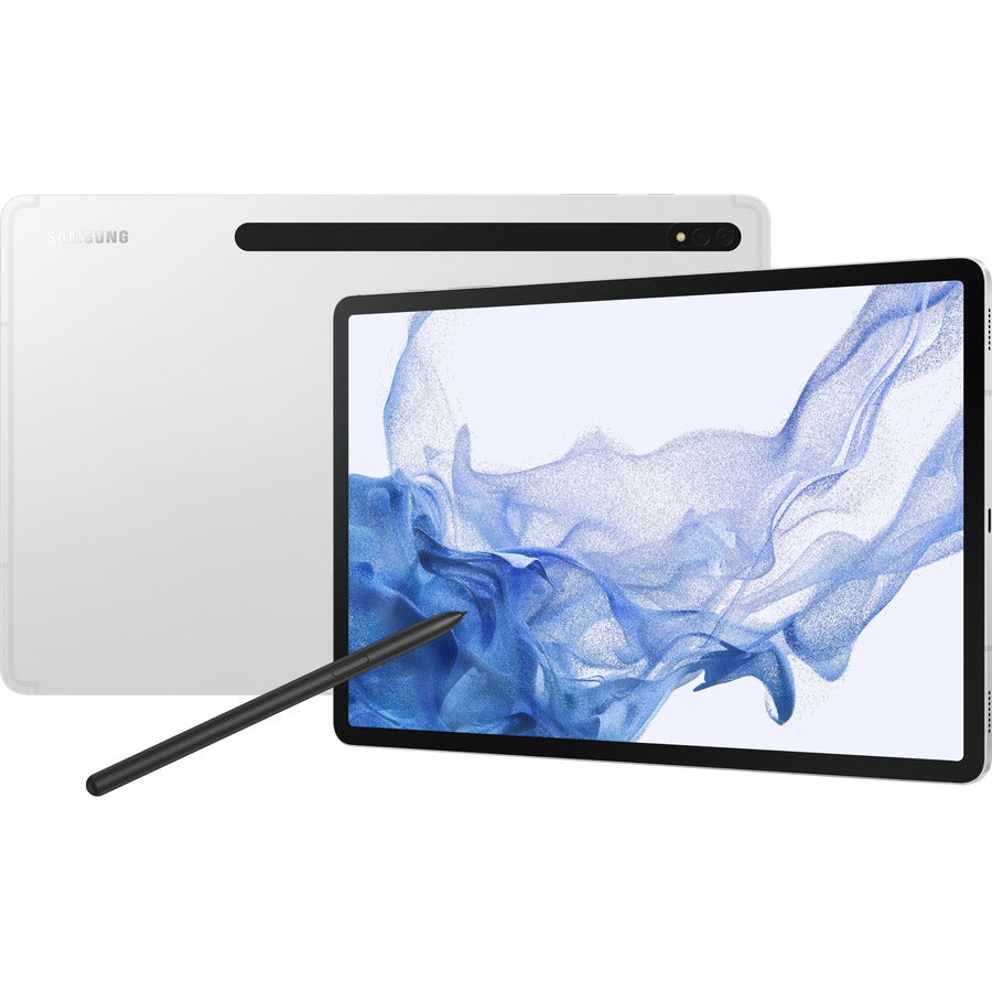 Samsung Galaxy Tab S8+ Tablet - 12.4" Wqxga+ - Octa-Core) - 8 Gb Ram - 128 Gb Storage - Android 12 - Silver