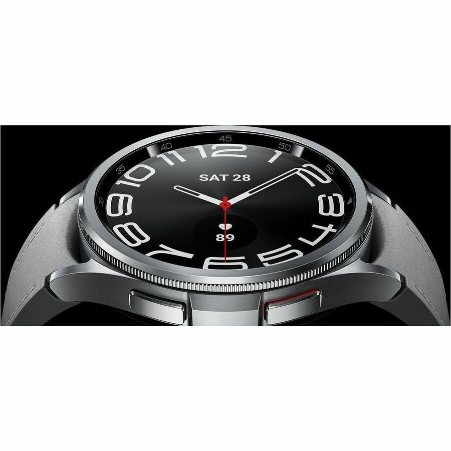 Samsung Galaxy Watch6 Classic Smart Watch - 47 mm - Bluetooth - Silver - Wireless LAN