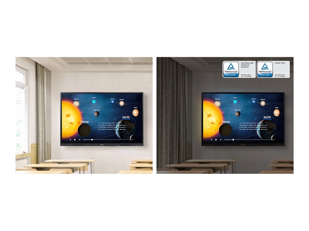 Samsung Interactive Display WA65D - 65 Diagonal Class WAD Series LED-backlit LCD display - education / business - with built-in
