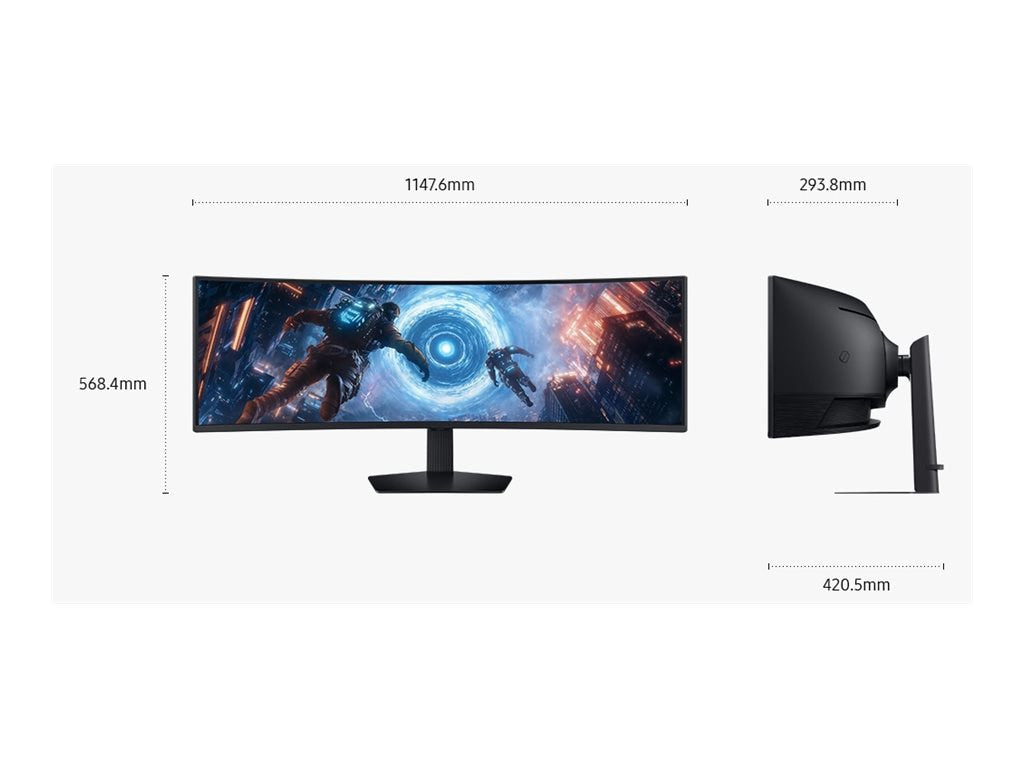 Samsung Odyssey G9 G91F 49" Curved LCD Monitor 5120x1440 HDR600 for Gamers & Pros