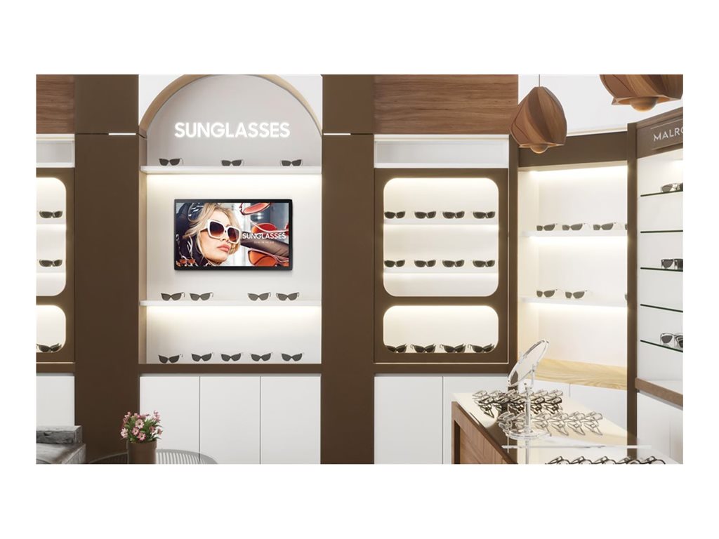 Samsung QB24C - 24 Diagonal Class (23.8" viewable) - QBC Series LED-backlit LCD display - digital signage - Tizen OS - 1080p
