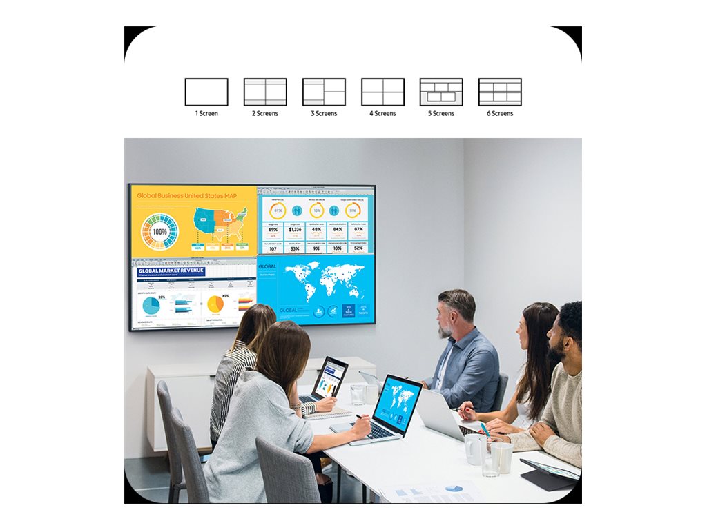 Samsung QM43C - 43 Diagonal Class (42.5" viewable) - QMC Series LED-backlit LCD display - digital signage - Tizen OS - 4K UHD