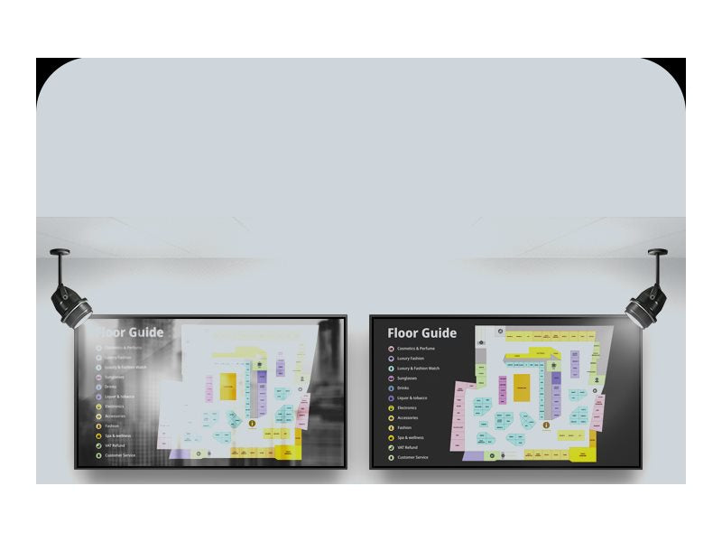 Samsung QM43C - 43 Diagonal Class (42.5" viewable) - QMC Series LED-backlit LCD display - digital signage - Tizen OS - 4K UHD