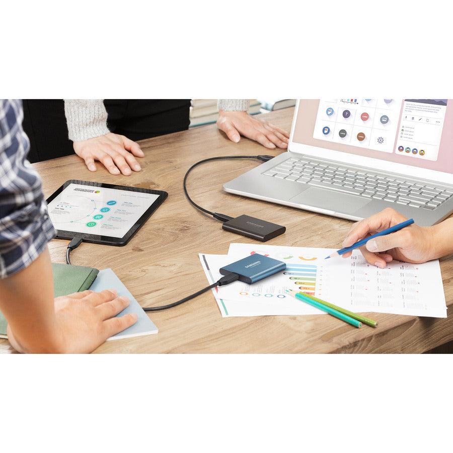 Samsung T5 2Tb Usb 3.1 Portable Solid State Drive, Retail (V-Nand)