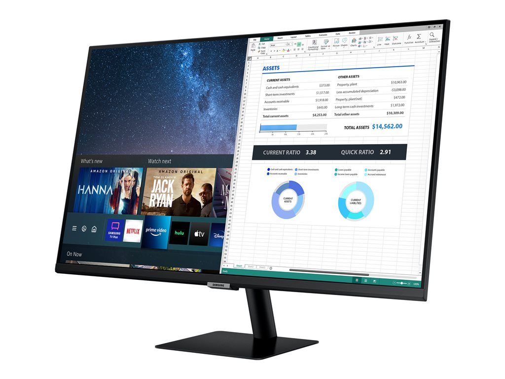 Samsung TDSourcing S32AM702UN - M70A Series - LED monitor - Smart - 32 - 3840 x 2160 4K @ 60 Hz - VA - 250 cd/m� - 3000:1 - LS32AM702UNXZA