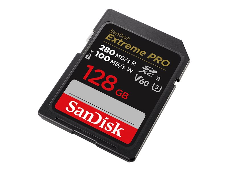 SanDisk Extreme Pro 128GB UHS-II V60 Memory Card for Pros
