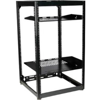 Sanus Component Series 20RU Open Frame Network Rack - AV Rack - 35in Height - Black CFR1620-B1