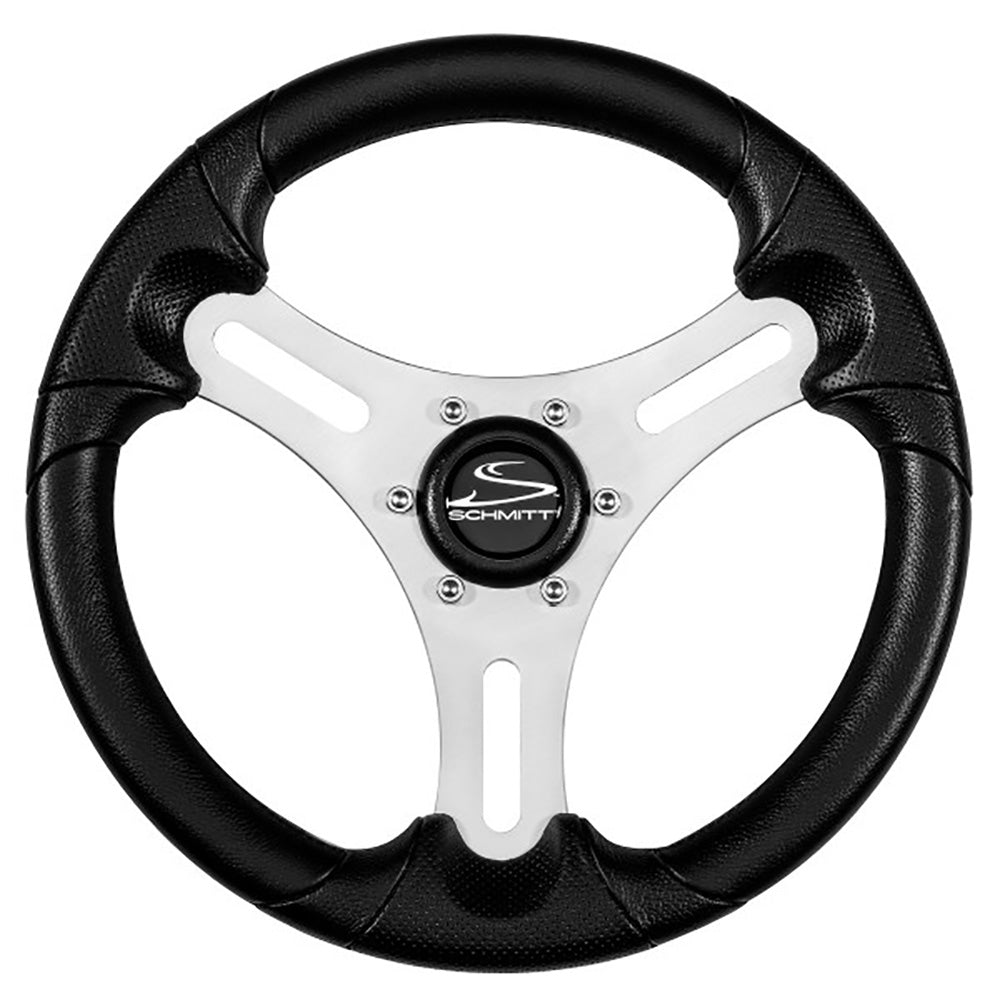 Schmitt Marine Torcello Lite 13" Wheel - Black Polyurethane Wheel w/Silver Spokes &