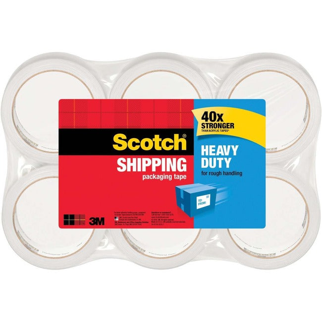 Scotch Packaging Tape 3850-6-Ef, 1.88 In X 54.6 Yd (48Mm X 50 M) Heavy Duty Ship