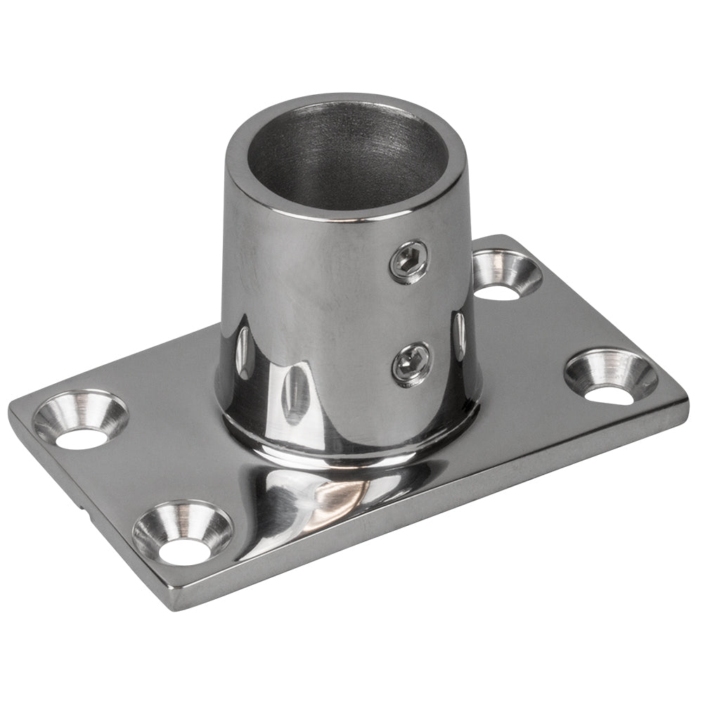 Sea-Dog Rail Base Fitting Rectangular Base 90° 316 Stainless Steel - 1-7/8" x 3-3/16"