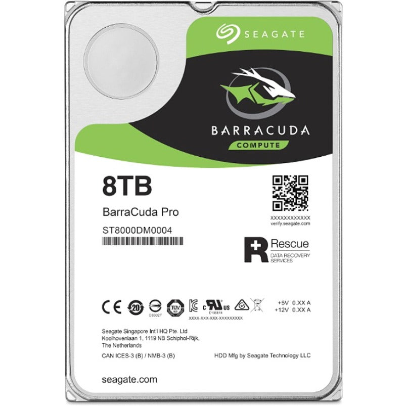 Seagate-IMSourcing BarraCuda ST8000DM0004 8 TB Hard Drive - 3.5" Internal - SATA (SATA/600)