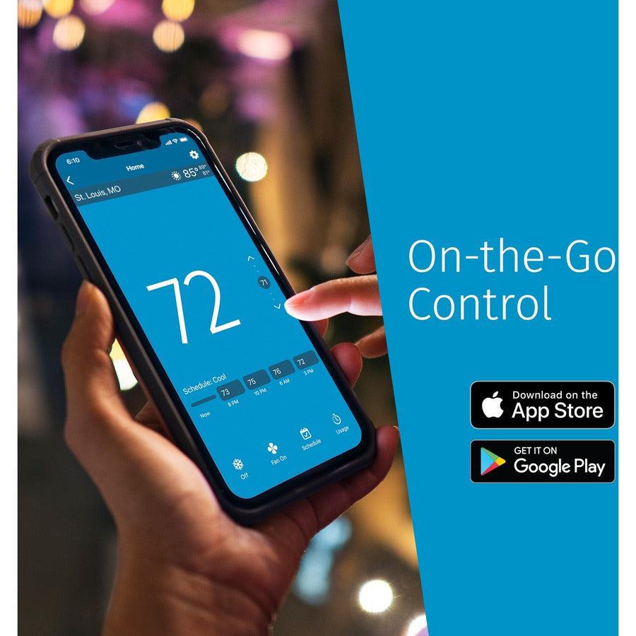 Sensi Touch 2 Smart Programmable Wi-Fi Thermostat, Utility Version, C-Wire Required