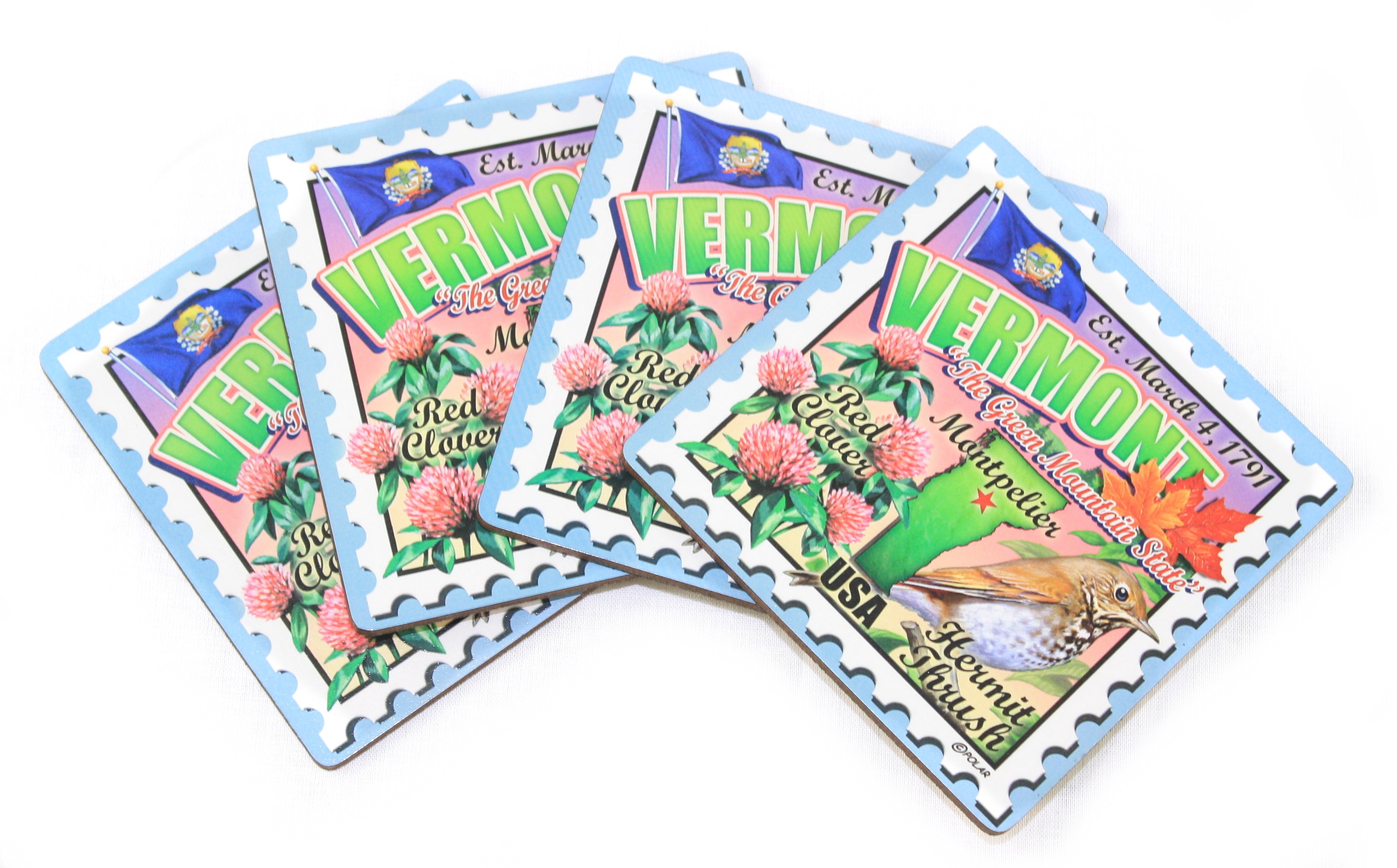 Set of 4 - Vermont Coasters