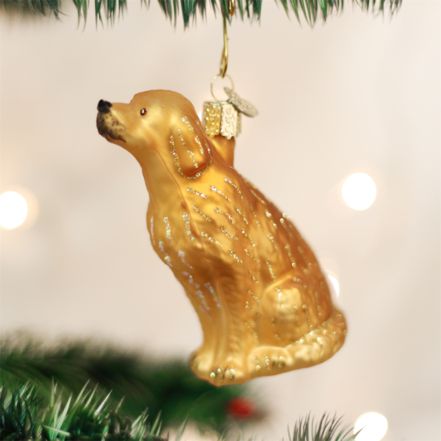 Sitting Golden Ornament