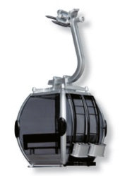 Ski Lift Cabin - Red/Black - 1:32 Scale