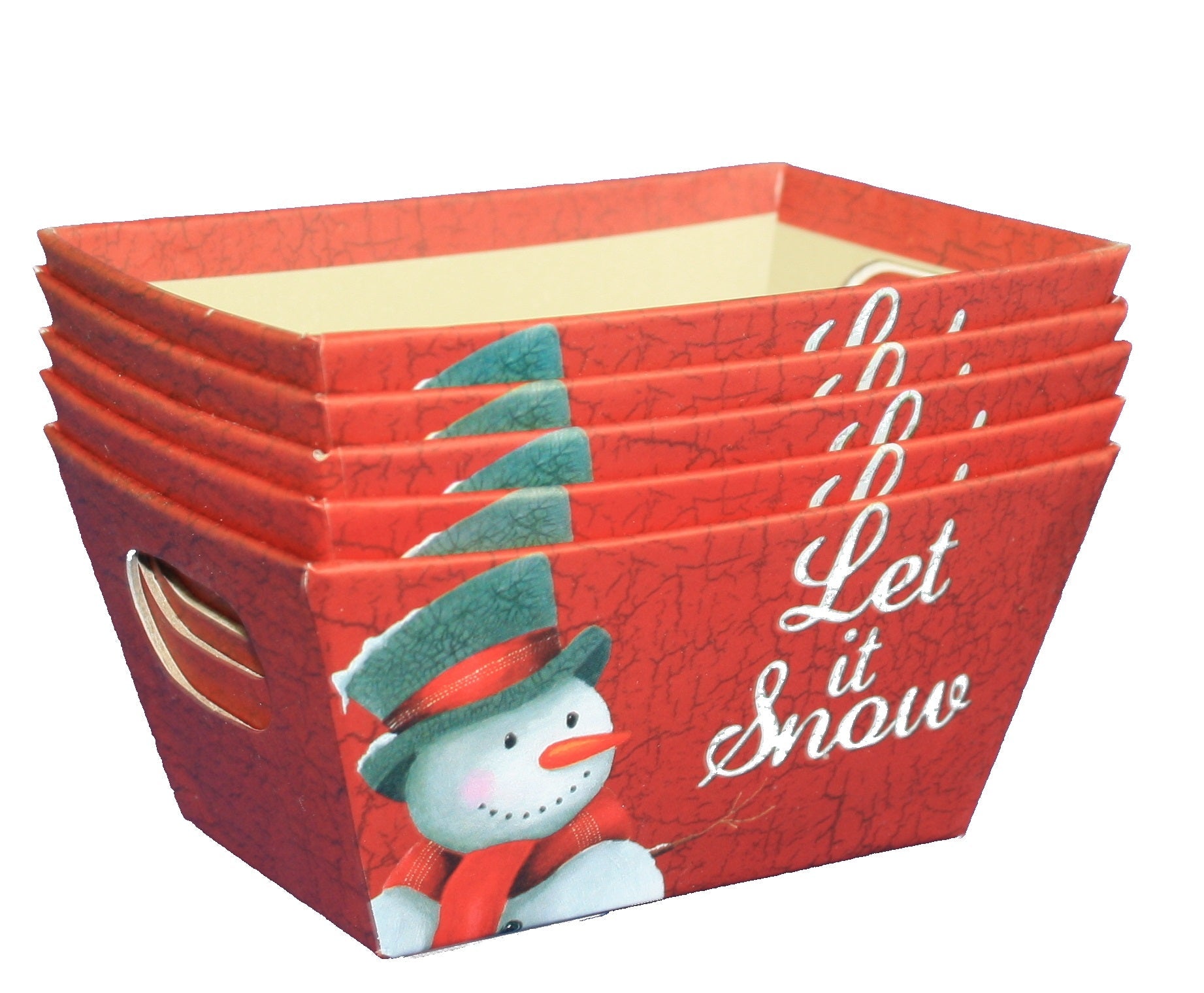 Small Rectangular Tray 5-Pack - Seasons Greetings
