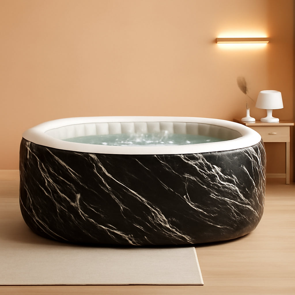 Smart App Controlled LED Inflatable Hot Tub 4 To 6 Person