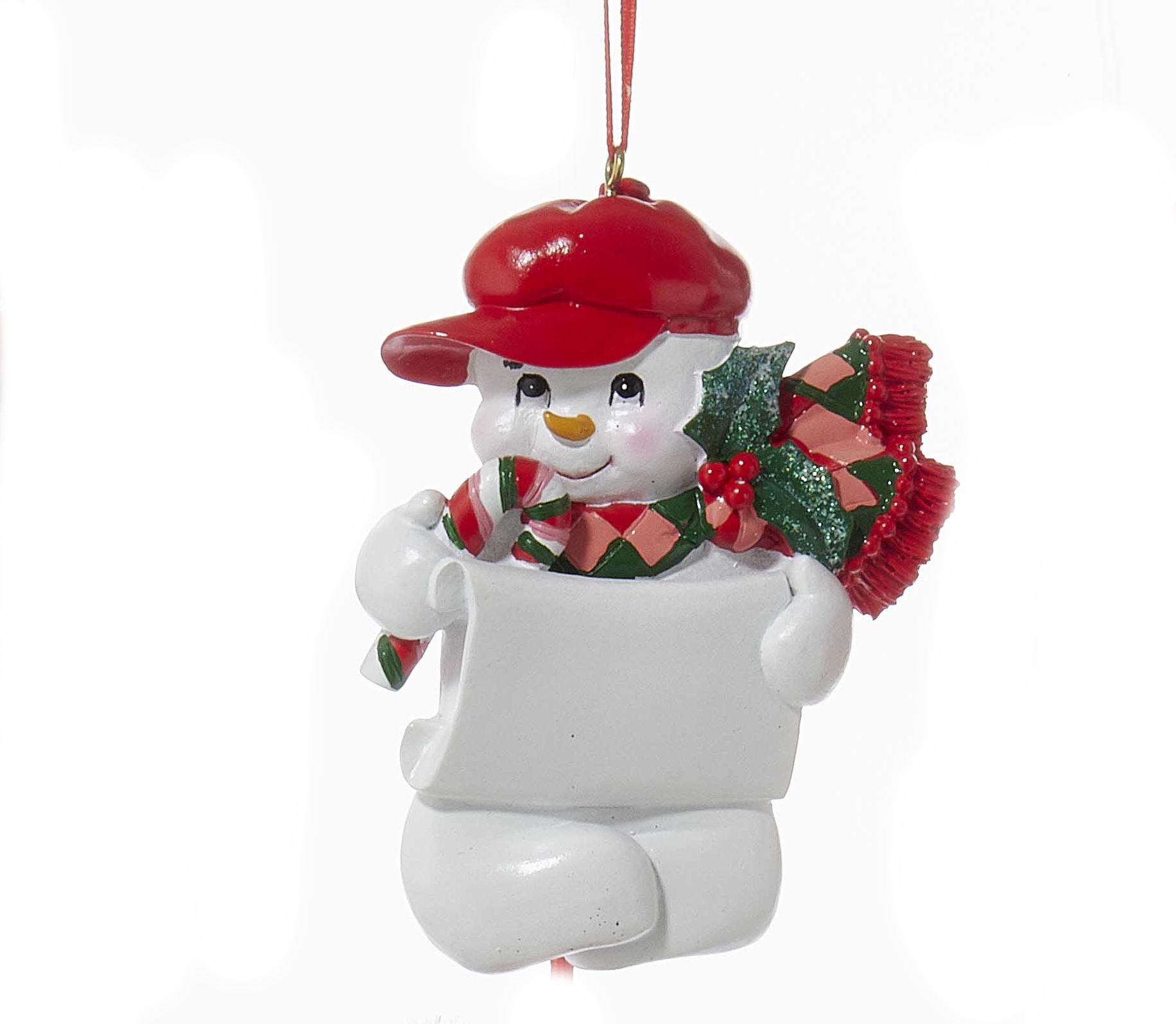 Snow Kid Ornament - Boy - Ball Cap