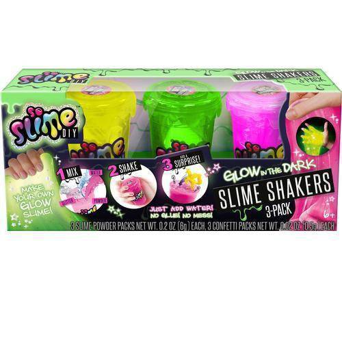 So Slime DIY Glow in the Dark Slime Shakers 3 Pack for Kids