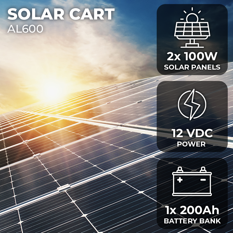 Solar Powered Mobile Cart Al600