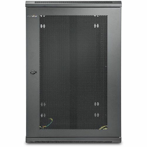 SolidRack 18U Wall-Mount UPS Rack Enclosure – Secure, Hinged Access