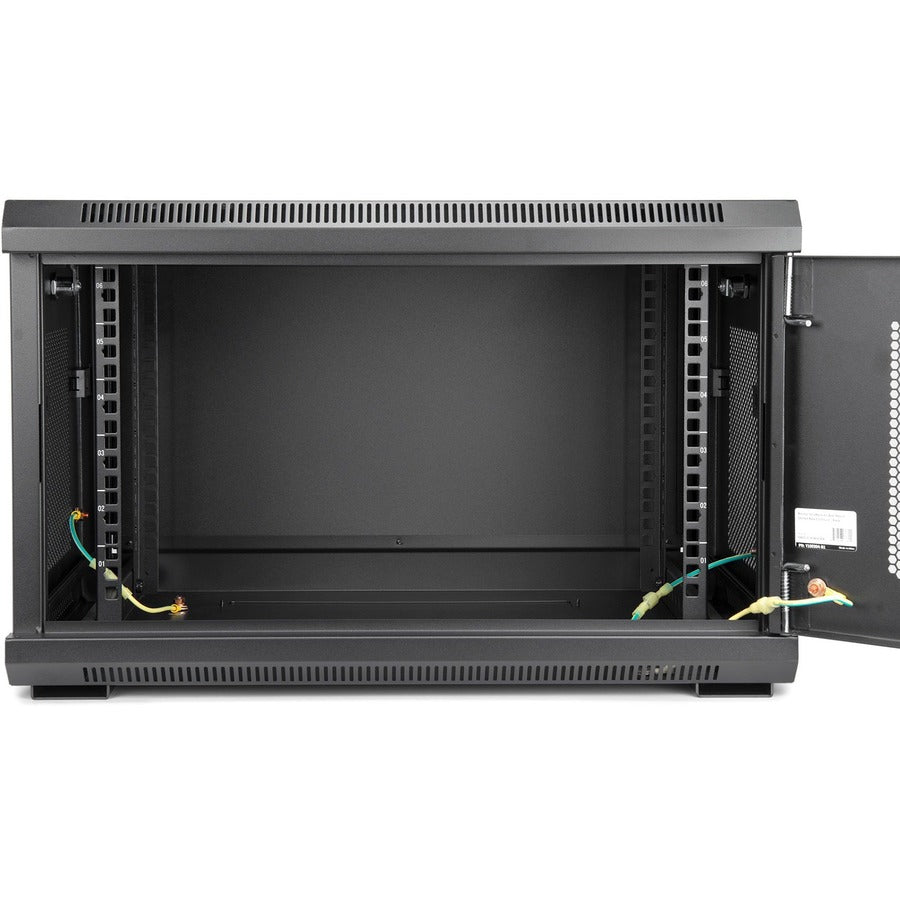 Solidrack 6U Wall Mount Rack,Vented Enclosure - Assembled -Black