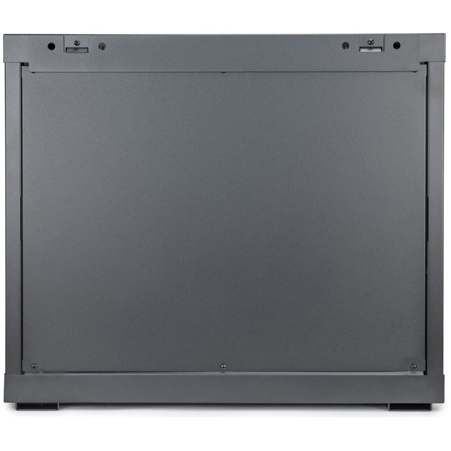 Solidrack 9U Rack Enclosure,Tempered Glass Window - Black