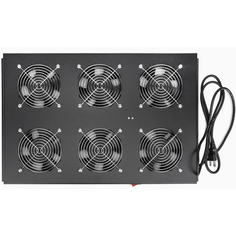 Solidrack Fan Tray- 6 Fans,Roof Mount Fan Panel Airflow Mgmt