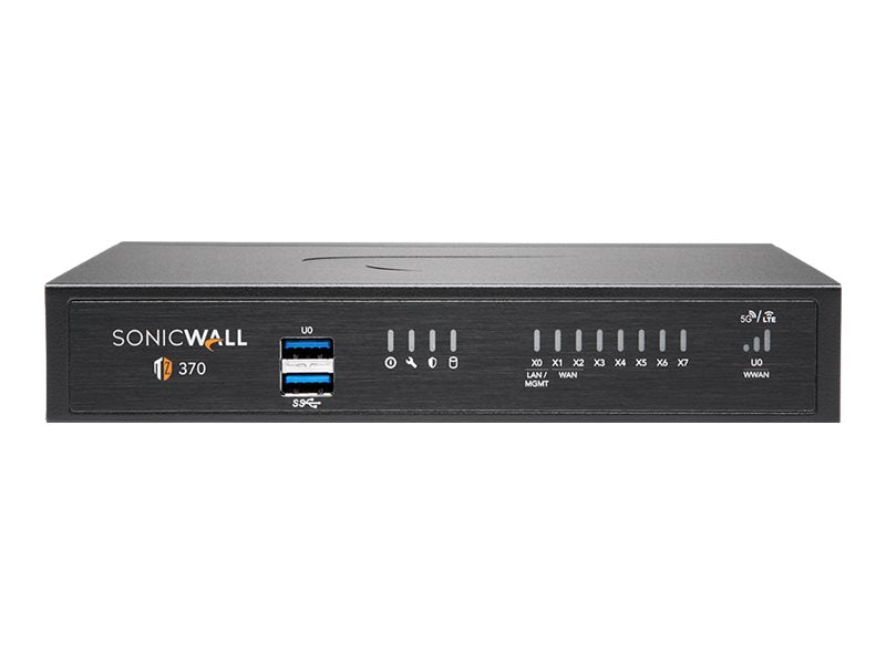 SonicWall TZ Series (Gen 7) TZ370 - Security appliance - with 3 years Essential Protection Service Suite - 1GbE -