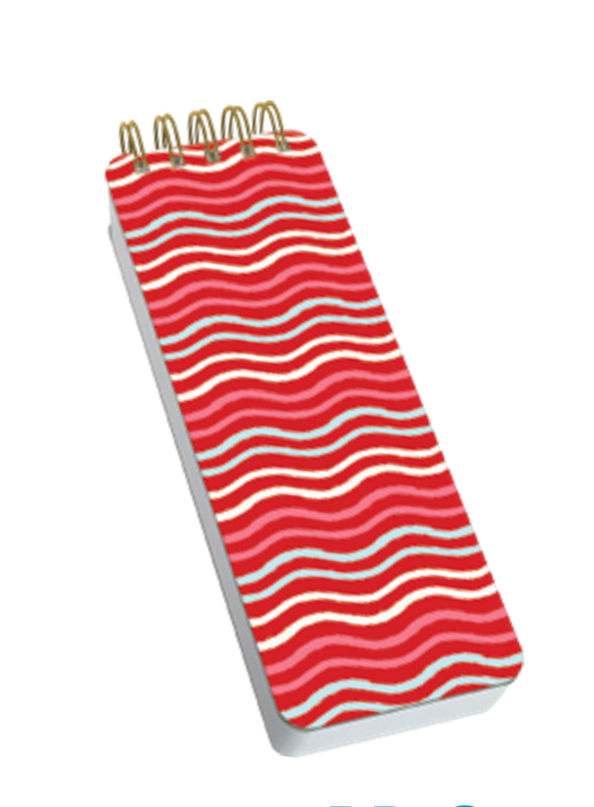 Spiral Chunky Notepad - Squiggle Line