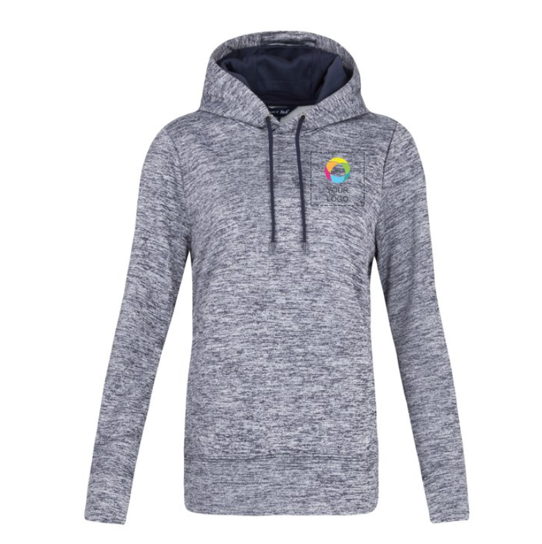 Sport-Tek® Women's PosiCharge® Electric Heather Hooded Pullover – Vibrant, Moisture-Wicking Comfort with an Electrifying Style