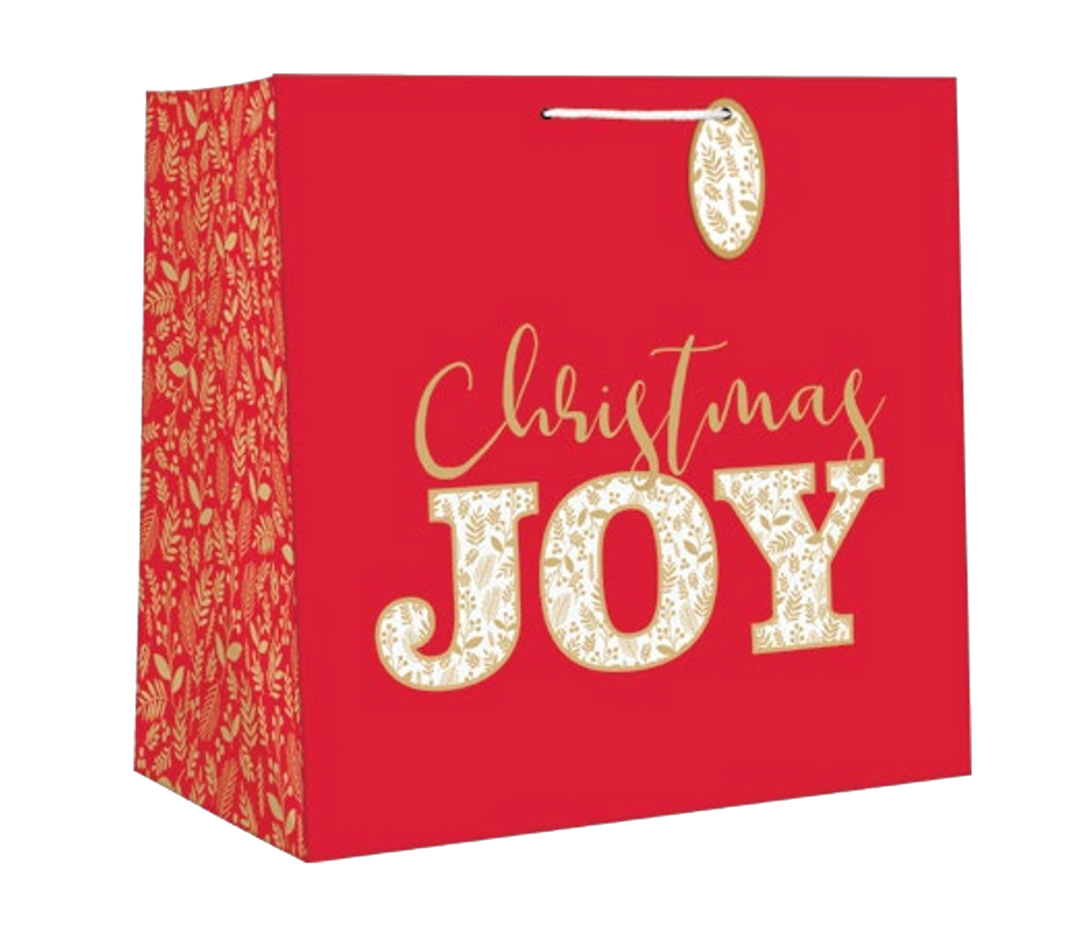 Square Jumbo Gift Bag - Christmas Joy