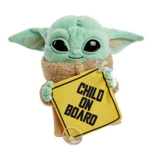 Star Wars Mandalorian Grogu On Board Plush Sign for Kids Safety