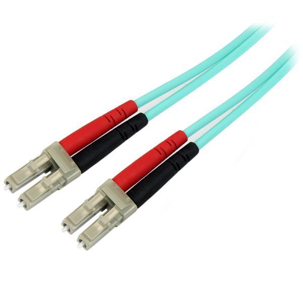 StarTech.com 25m (82ft) LC/UPC to LC/UPC OM4 Multimode Fiber Optic Cable, 50/125µm L