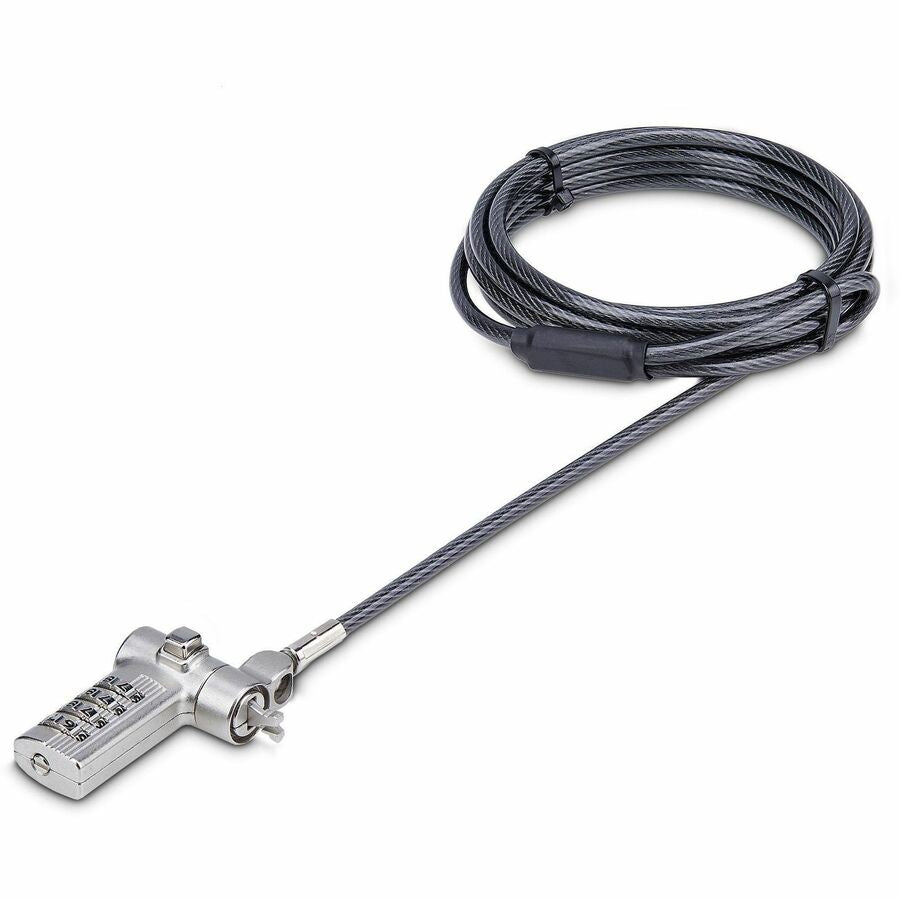 StarTech.com Universal Laptop Cable Lock 6.6ft, Serialized Combo Security Cable For UNIVCS-LAPTOP-LOCK