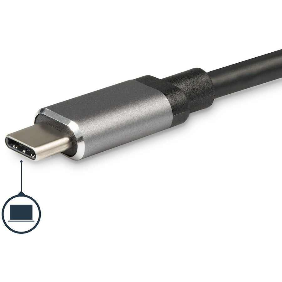 Startech.Com Usb C Multiport Adapter - Portable Usb Type-C Travel Dock - 4K Hdmi, 2-Pt Usb Hub, Sd, Gbe, 60W Pd Pass-Through - Laptop Dock