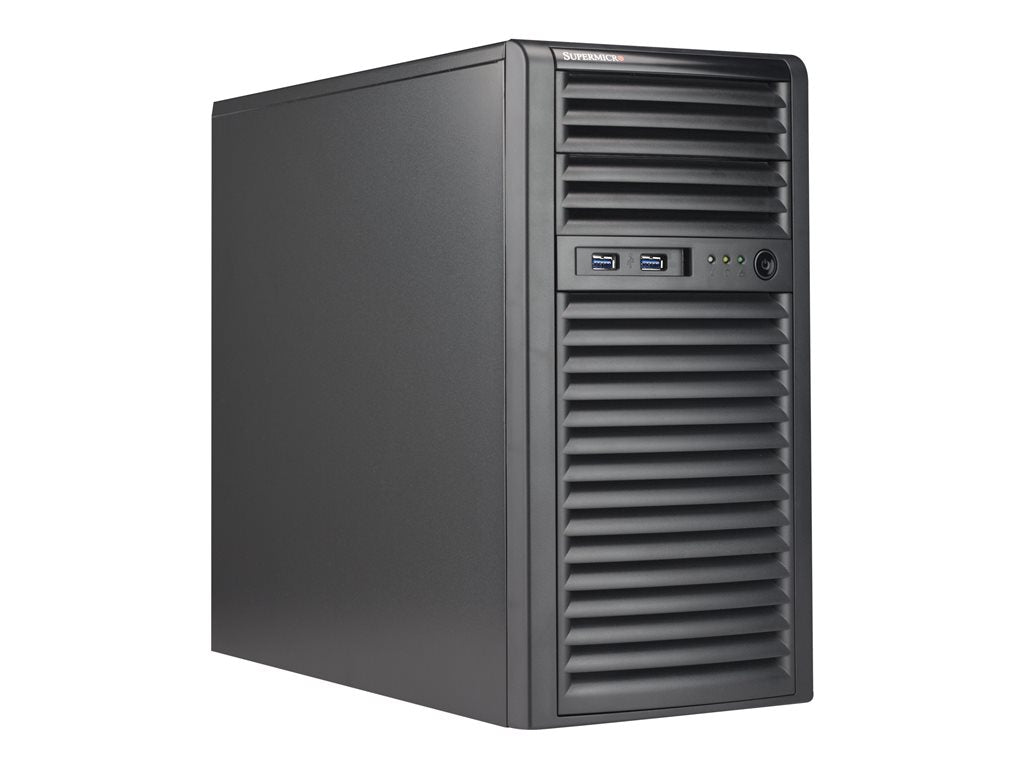 Supermicro SC731 i-404B - Tower - micro ATX 400 Watt - black - USB CSE-731I-404B