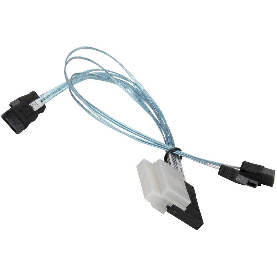Supermicro Slimline SAS x8 (LE) to 4 SATA 16/16/26/26cm Cable (CBL-SAST-0813)