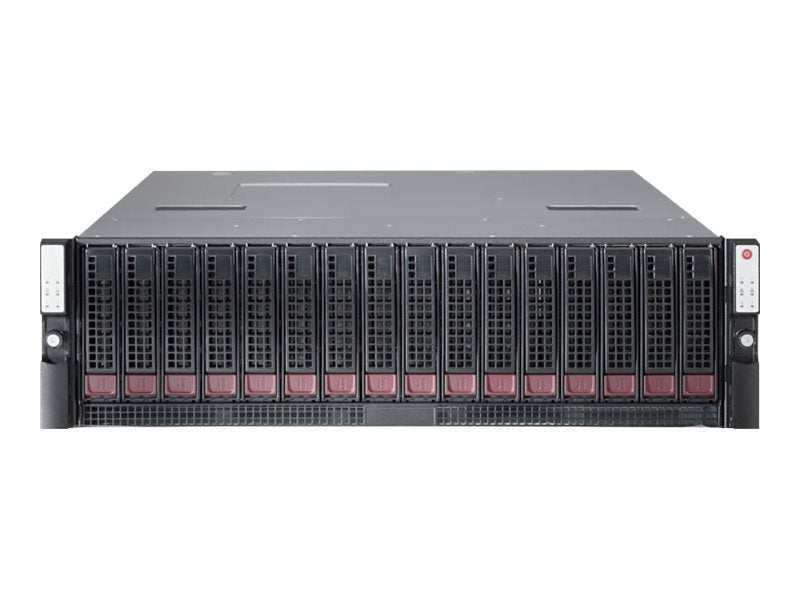 Supermicro SuperStorage Server 6038R-DE2CR16L - 2 nodes - cluster - rack-mountable - 3U - 2-way - no CPU - RAM 0 GB 3.5 bay(s) SSG-6038R-DE2CR16L