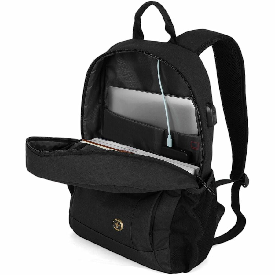 Swissdigital Design Carrying Case (Backpack) for 16" Notebook, Accessories - Black