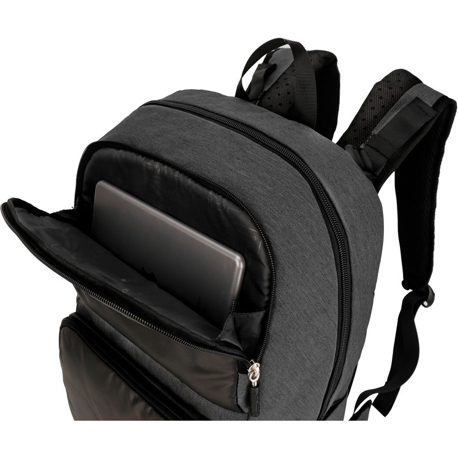 Swissdigital Design EMPERE TM SD712M-B Carrying Case (Backpack) for 15.6" to 16" Amazon, Apple iPhone iPad Notebook, MacBook, Chromebook - Black/Gray