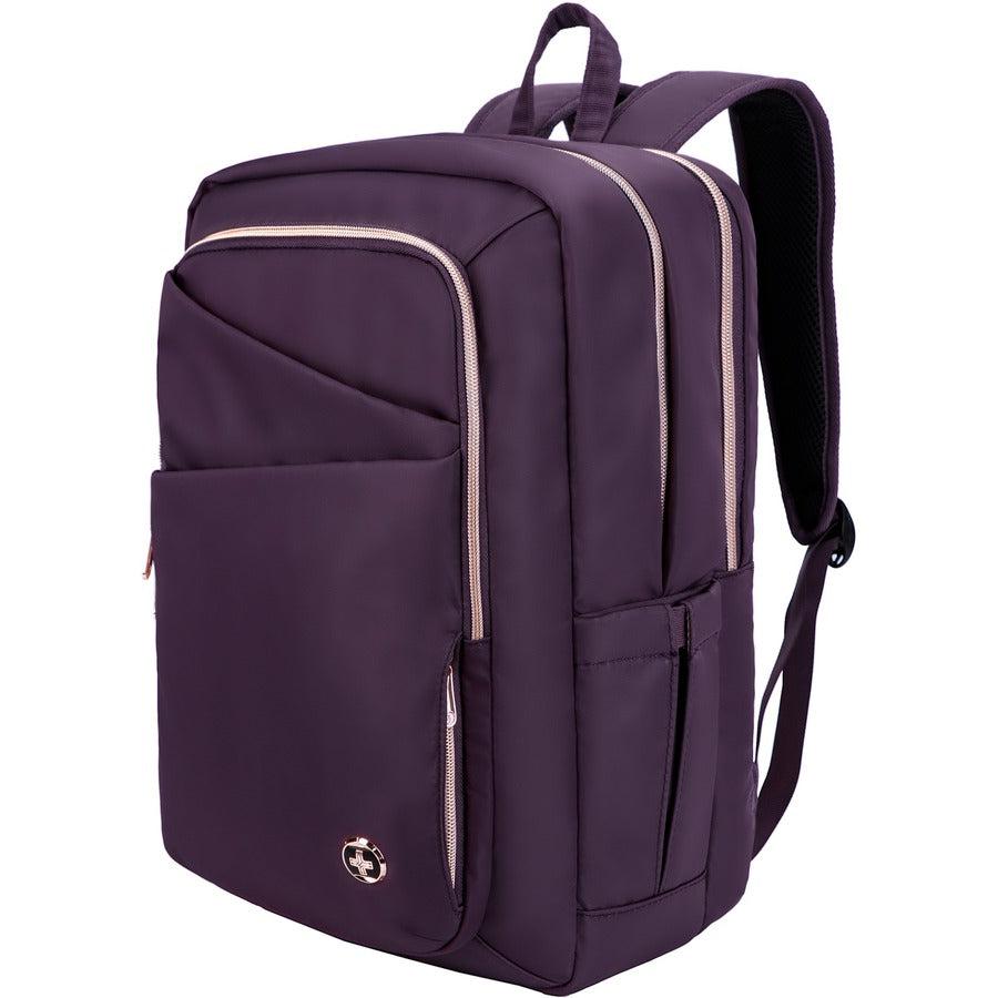Swissdigital Design KATY ROSE F SD1006F-46 Carrying Case (Backpack) for 15.6" to 16" Apple, Amazon iPhone iPad Notebook, MacBook Pro - Purple