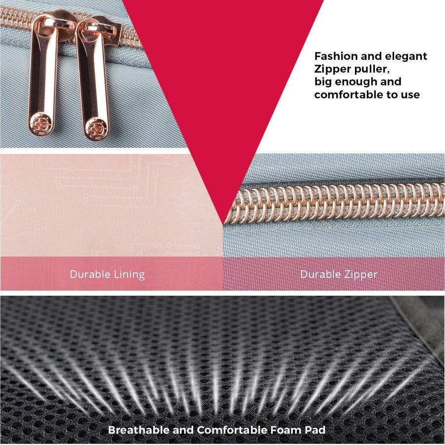 Swissdigital Design KATY ROSE SD1006FB-14 Carrying Case (Backpack) for 15.6" to 16" Apple MacBook Pro - Teal Blue