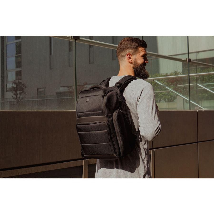 Swissdigital Design SENSOR TSG4H198-1 Carrying Case (Backpack) for 15.6" to 16" Apple Notebook - Black