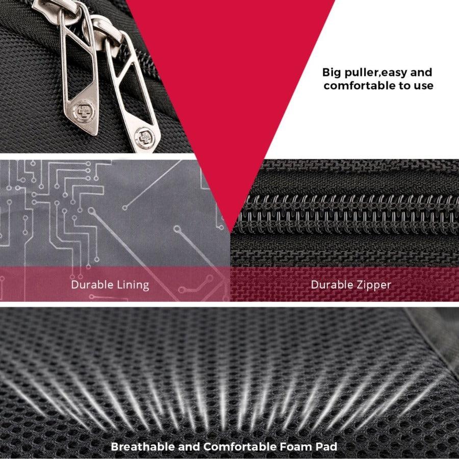 Swissdigital Design SENSOR TSG4H198-1 Carrying Case (Backpack) for 15.6" to 16" Apple Notebook - Black